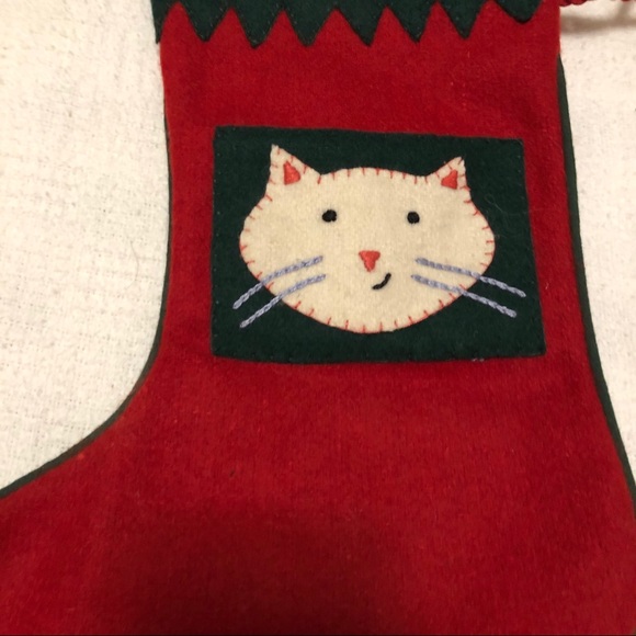 SET Cat & Mouse Wool Christmas Holiday Xmas Pet Stockings - Cost Plus Market - Picture 3 of 16